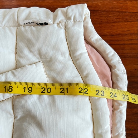 OOFwear Coat Women Size 48 L/XL Cream Puffer Zip Front Insulated Oversized - Picture 11 of 14